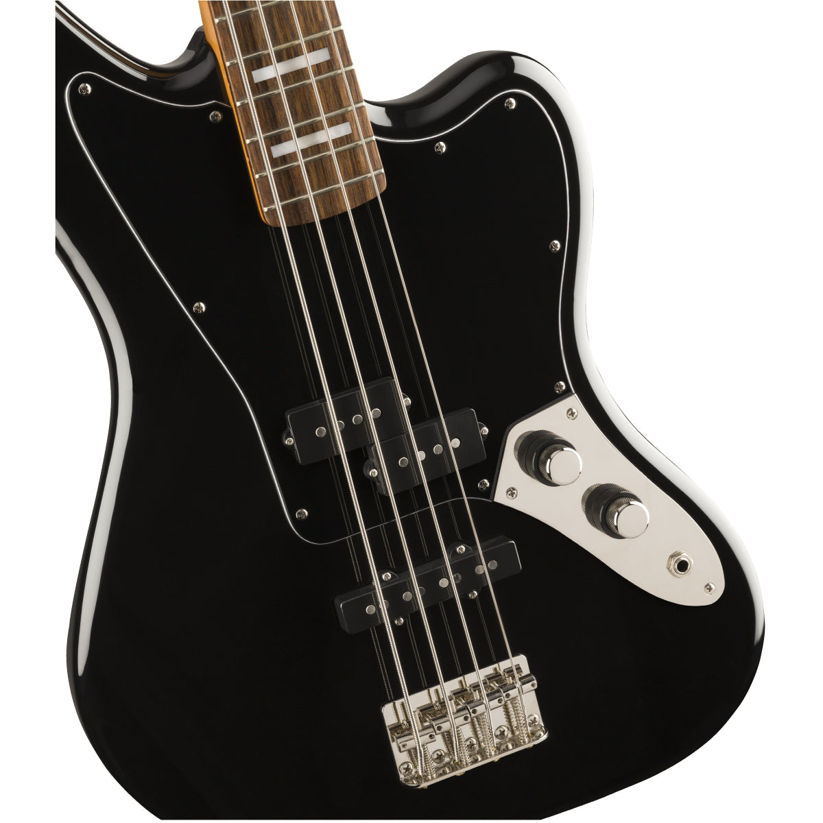 Đàn Guitar Bass 4-dây Squier Classic Vibe Jaguar Bass, LRL FB, Black-Mai Nguyên Music