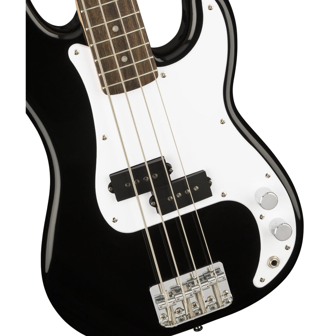 Đàn Guitar Bass 4-dây Squier Mini Precision Bass, LRL FB, Black-Mai Nguyên Music