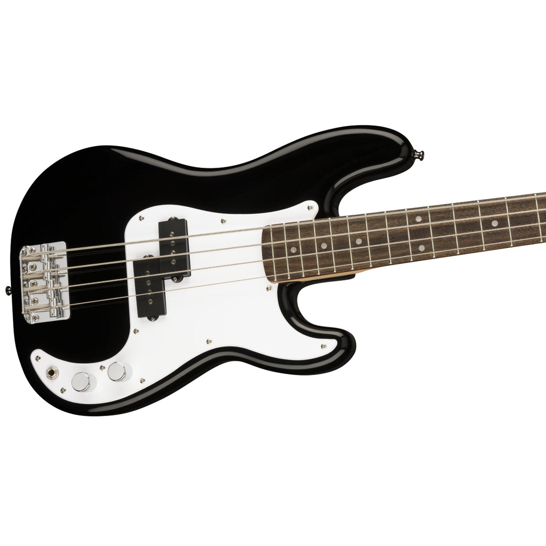 Đàn Guitar Bass 4-dây Squier Mini Precision Bass, LRL FB, Black-Mai Nguyên Music