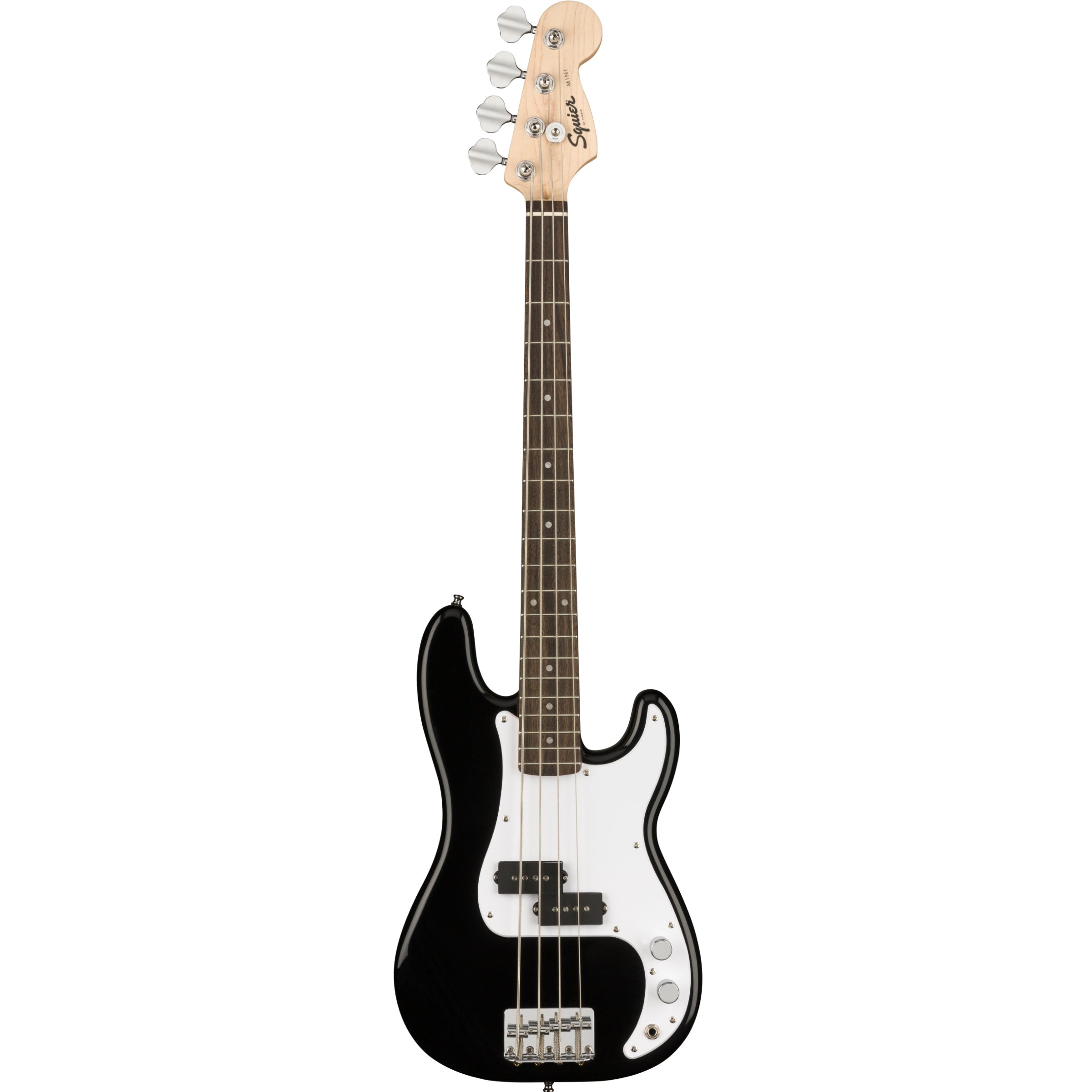 Đàn Guitar Bass 4-dây Squier Mini Precision Bass, LRL FB, Black-Mai Nguyên Music