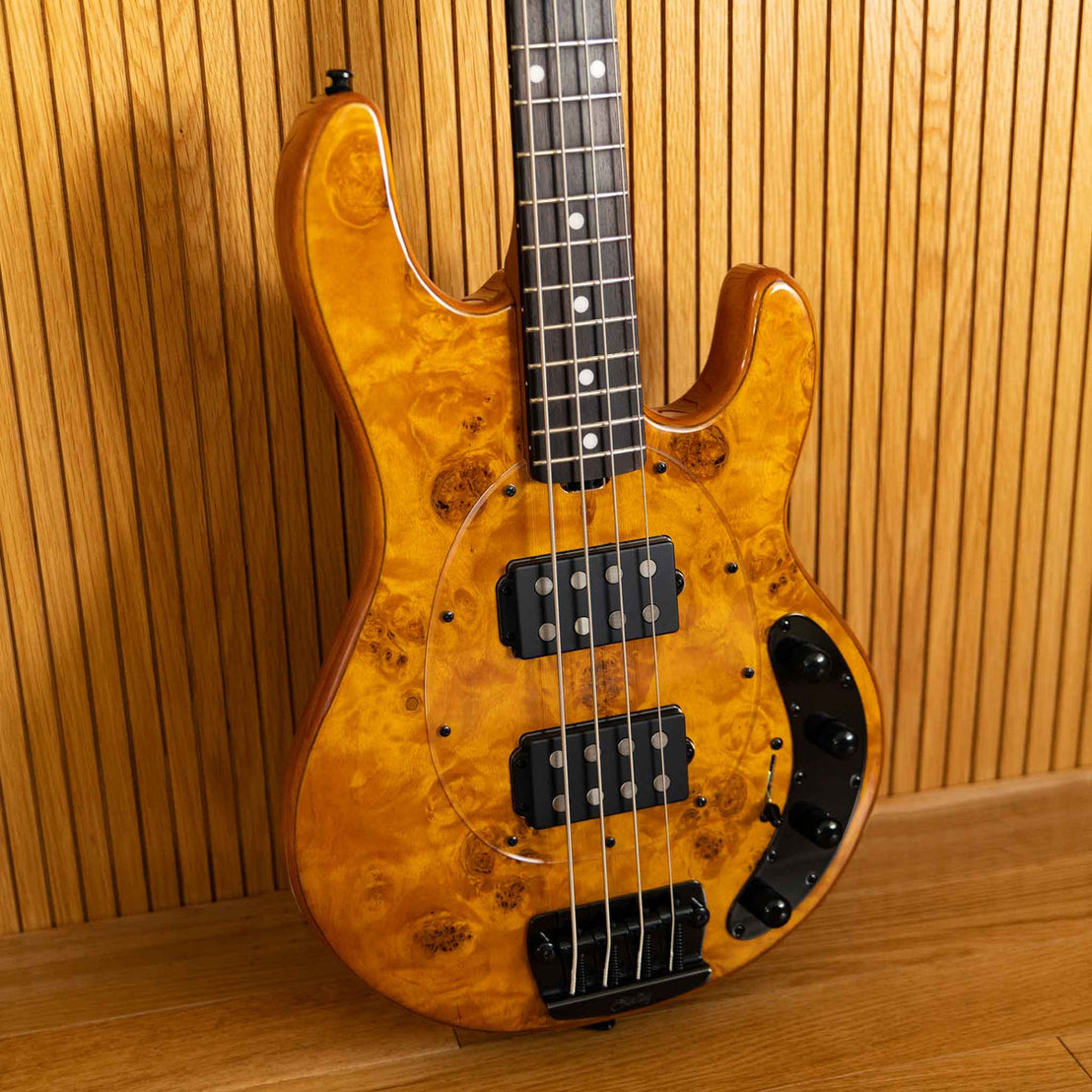 Đàn Guitar Bass 4-dây Sterling S.U.B StingRay RAY34HH, Poplar Burl Top-Mai Nguyên Music