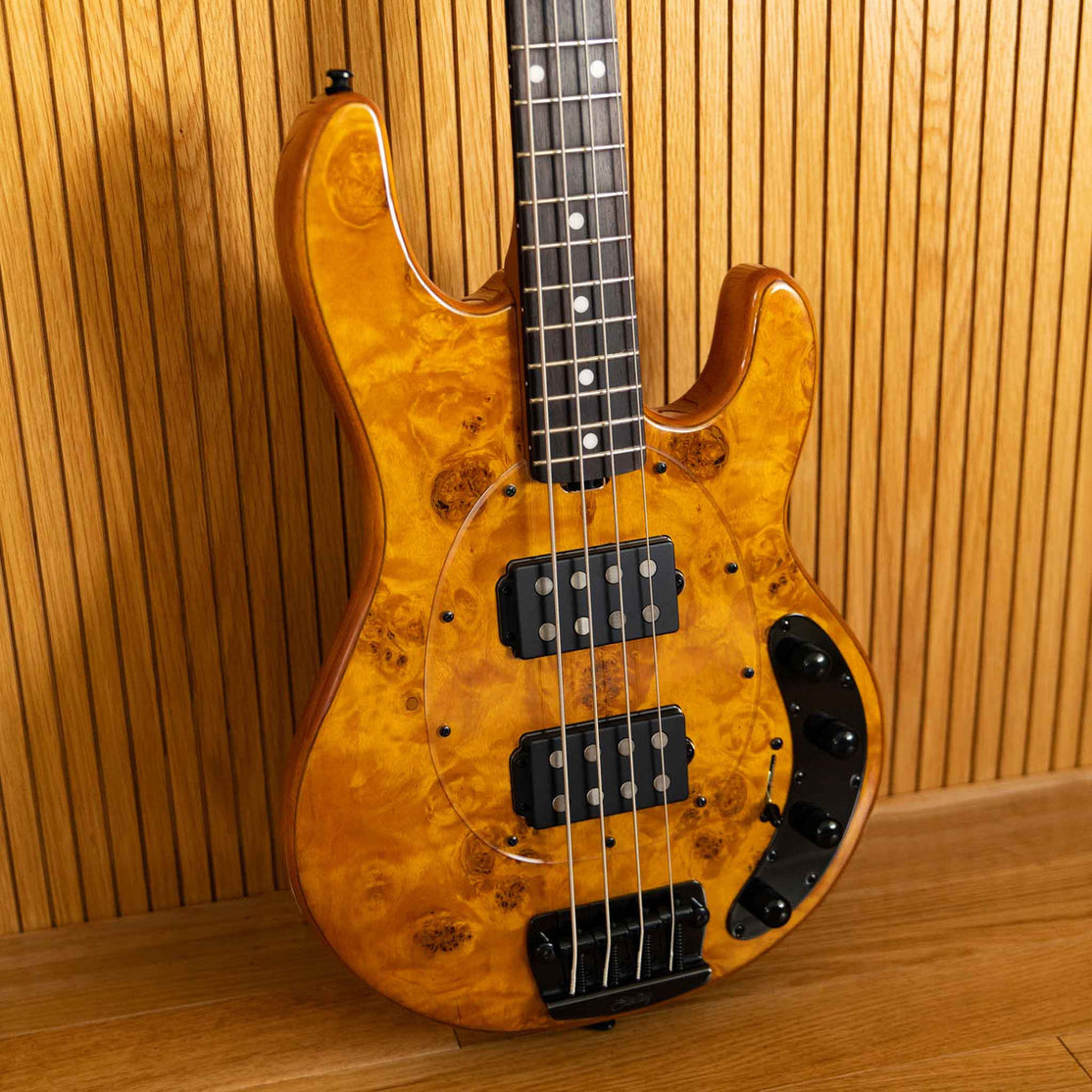 Đàn Guitar Bass 4-dây Sterling S.U.B StingRay RAY34HH, Poplar Burl Top-Mai Nguyên Music