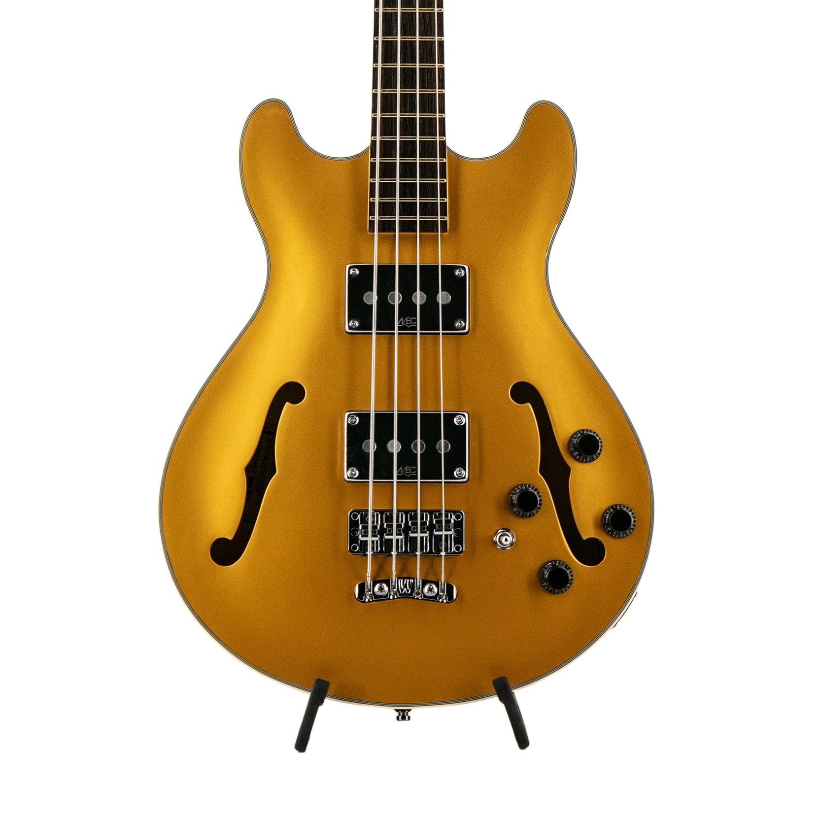 Đàn Guitar Bass 4-dây Warwick RockBass Star Bass Hollowbody, Metallic Gold-Mai Nguyên Music