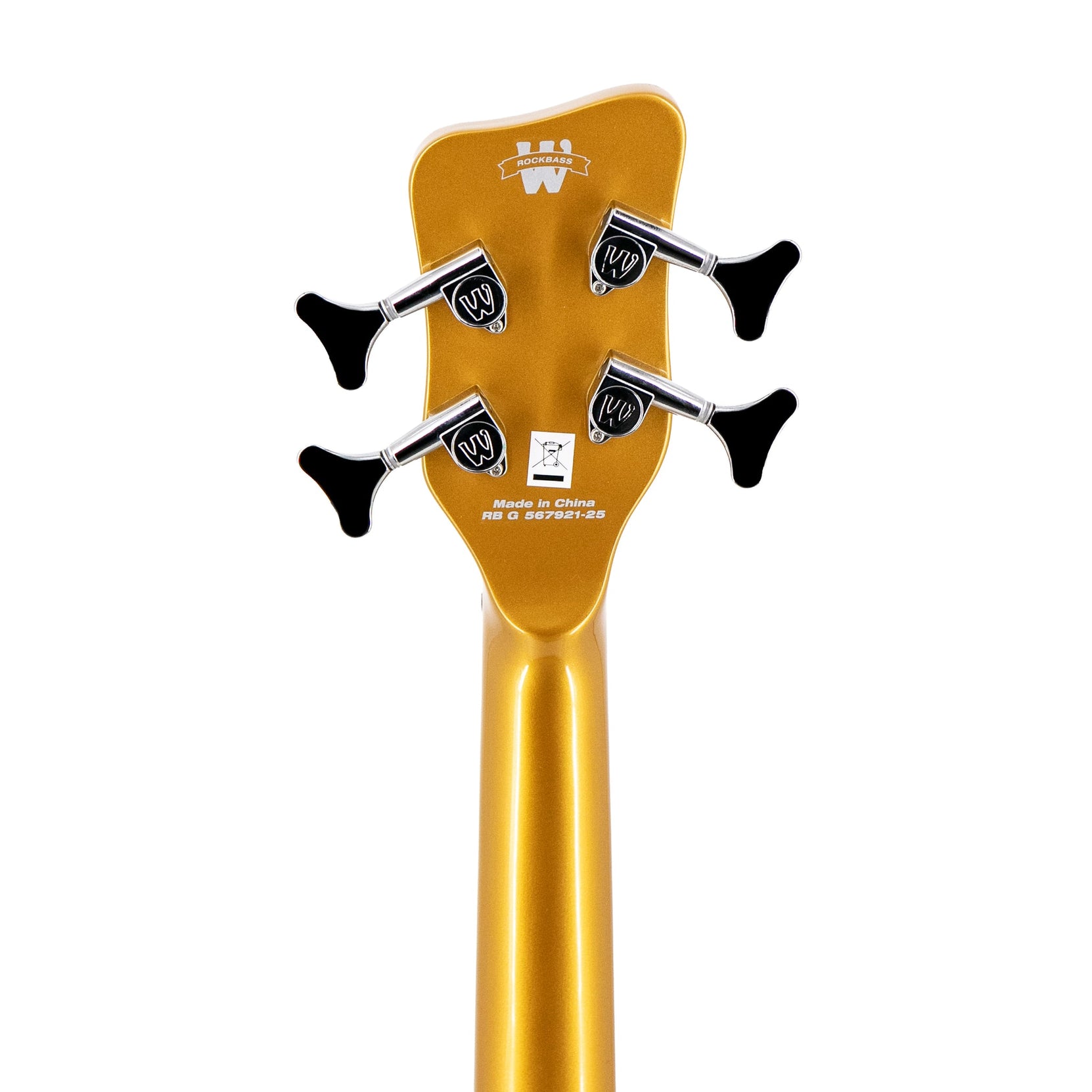 Đàn Guitar Bass 4-dây Warwick RockBass Star Bass Hollowbody, Metallic Gold-Mai Nguyên Music