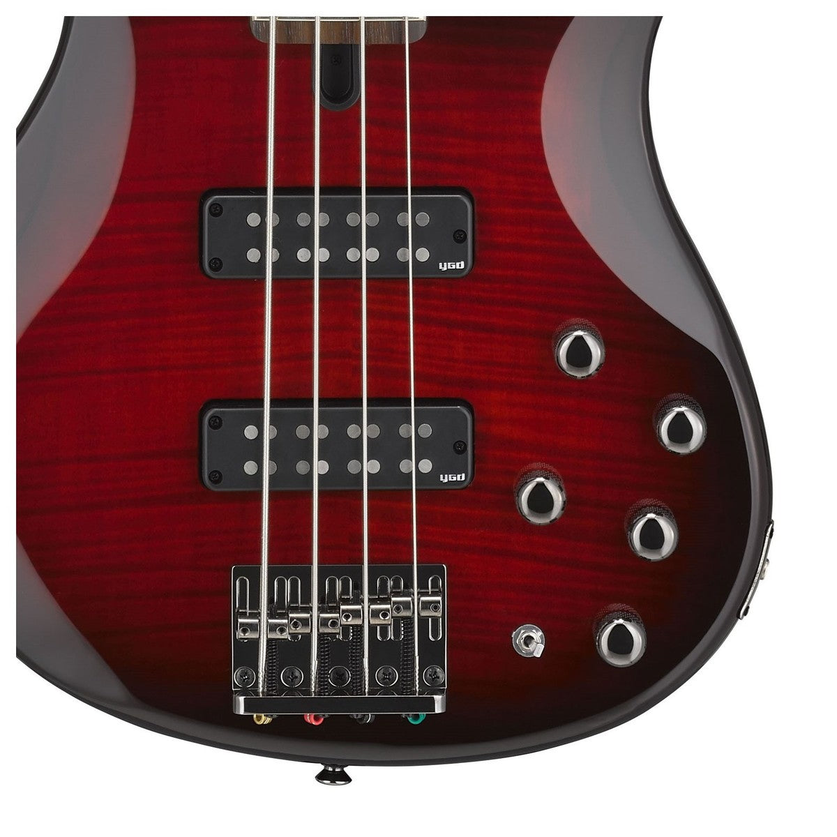 Đàn Guitar Bass 4-dây Yamaha TRBX604FM, Dark Red Burst-Mai Nguyên Music