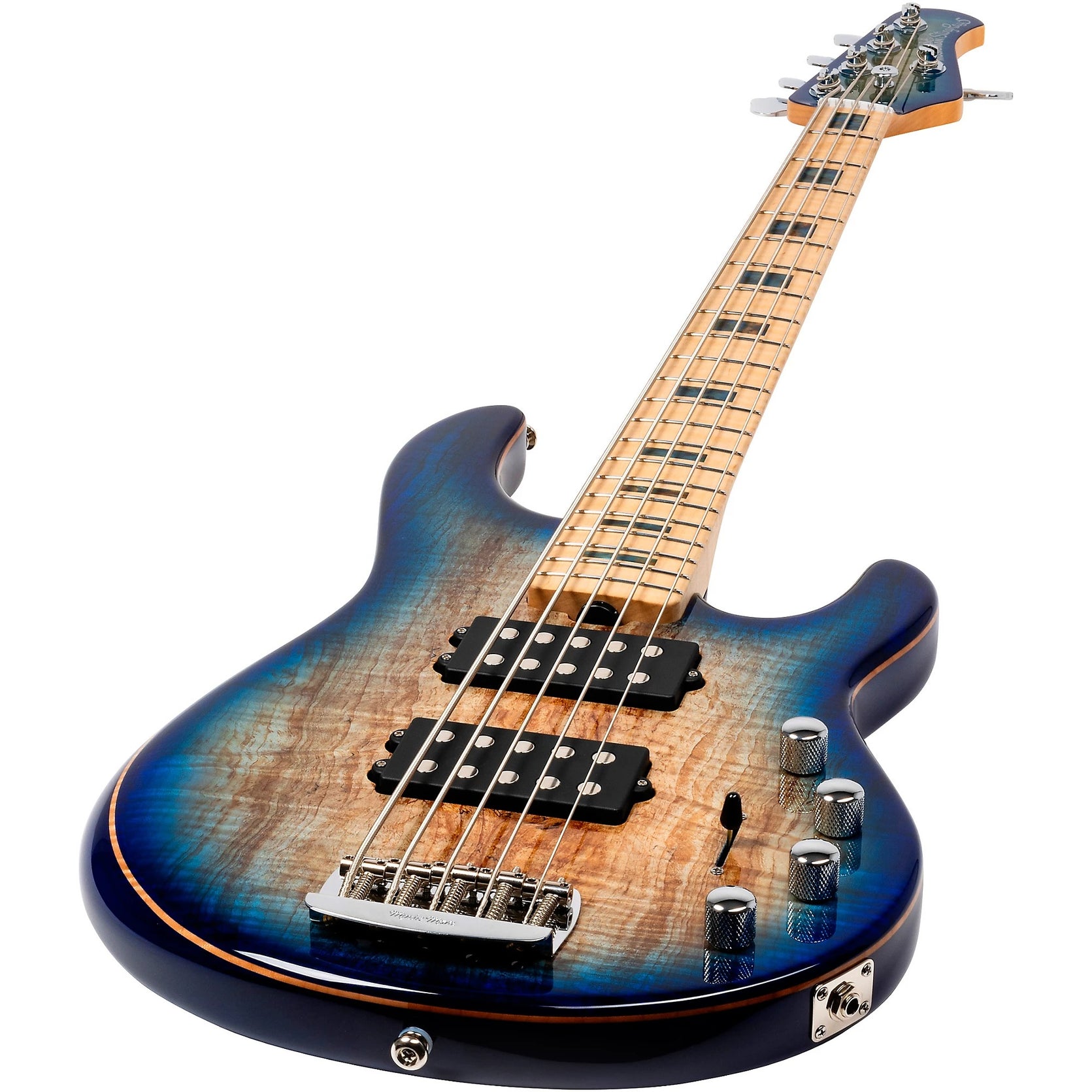 Đàn Guitar Bass 5-dây Ernie Ball Music Man BFR StingRay 5 Special - Paua Blue Burst-Mai Nguyên Music