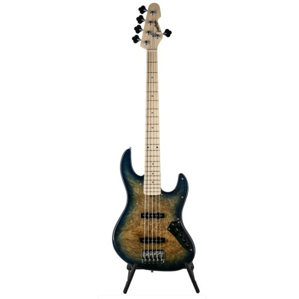 Đàn Guitar Bass 5-dây GrassRoots G-AMAZE-GCB5-NDBS, Natural Dark Blue Burst-Mai Nguyên Music