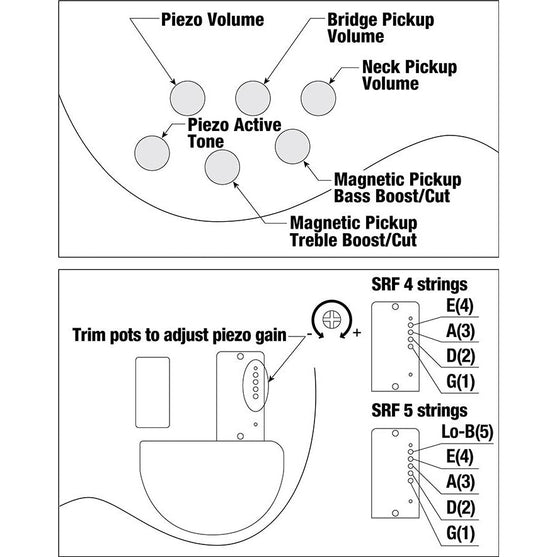 Đàn Guitar Bass 5-dây Ibanez Bass Workshop SRF705, Brown Burst Flat-Mai Nguyên Music