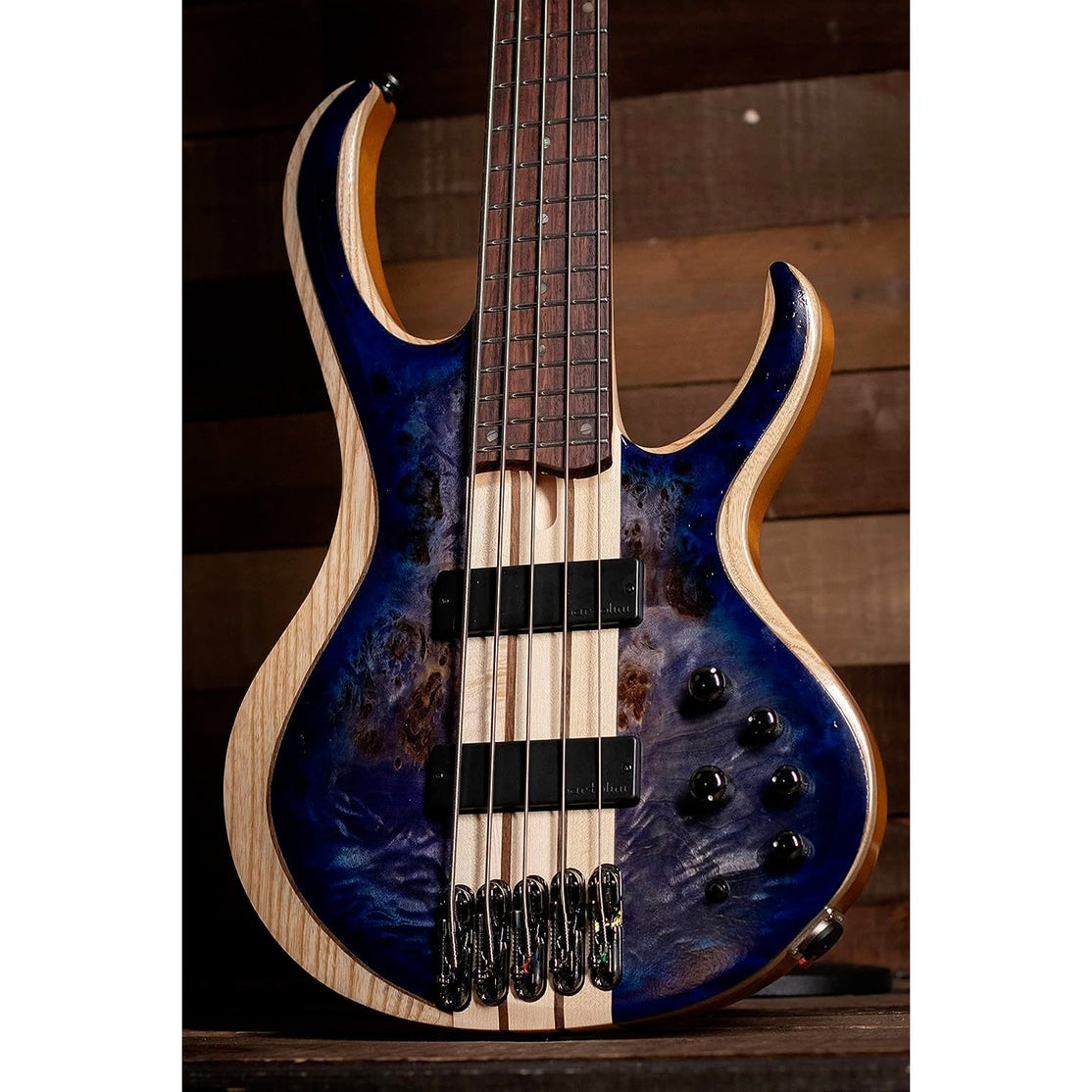 Đàn Guitar Bass 5-dây Ibanez BTB Standard BTB845, Cerulean Blue Burst Low Gloss-Mai Nguyên Music