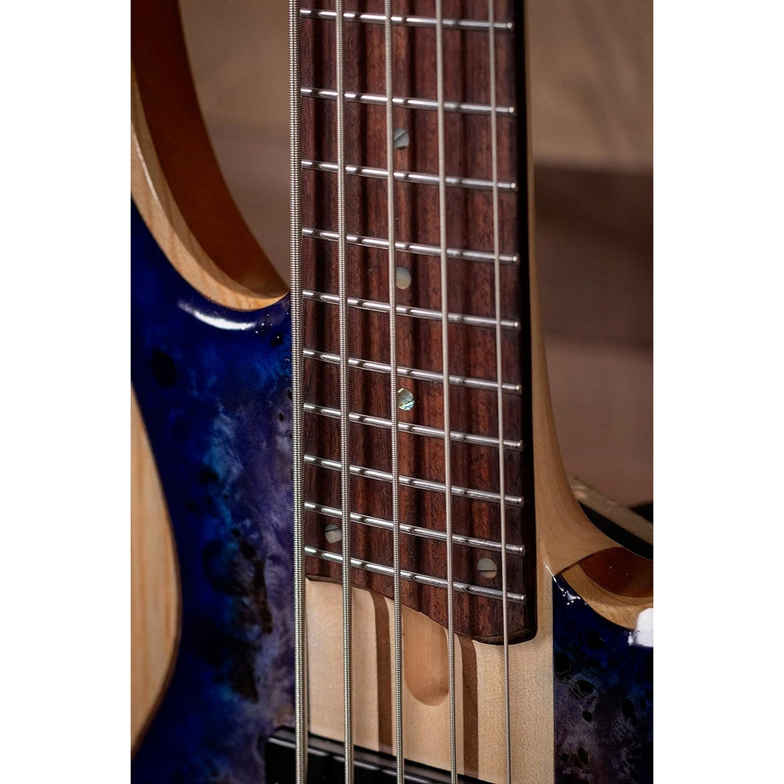 Đàn Guitar Bass 5-dây Ibanez BTB Standard BTB845, Cerulean Blue Burst Low Gloss-Mai Nguyên Music