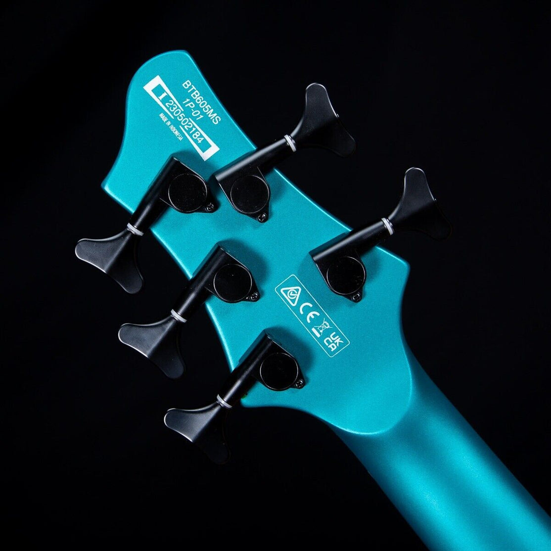 Đàn Guitar Bass 5-dây Ibanez BTB Workshop BTB605MS w/Case, Cerulean Aura Burst Matte-Mai Nguyên Music