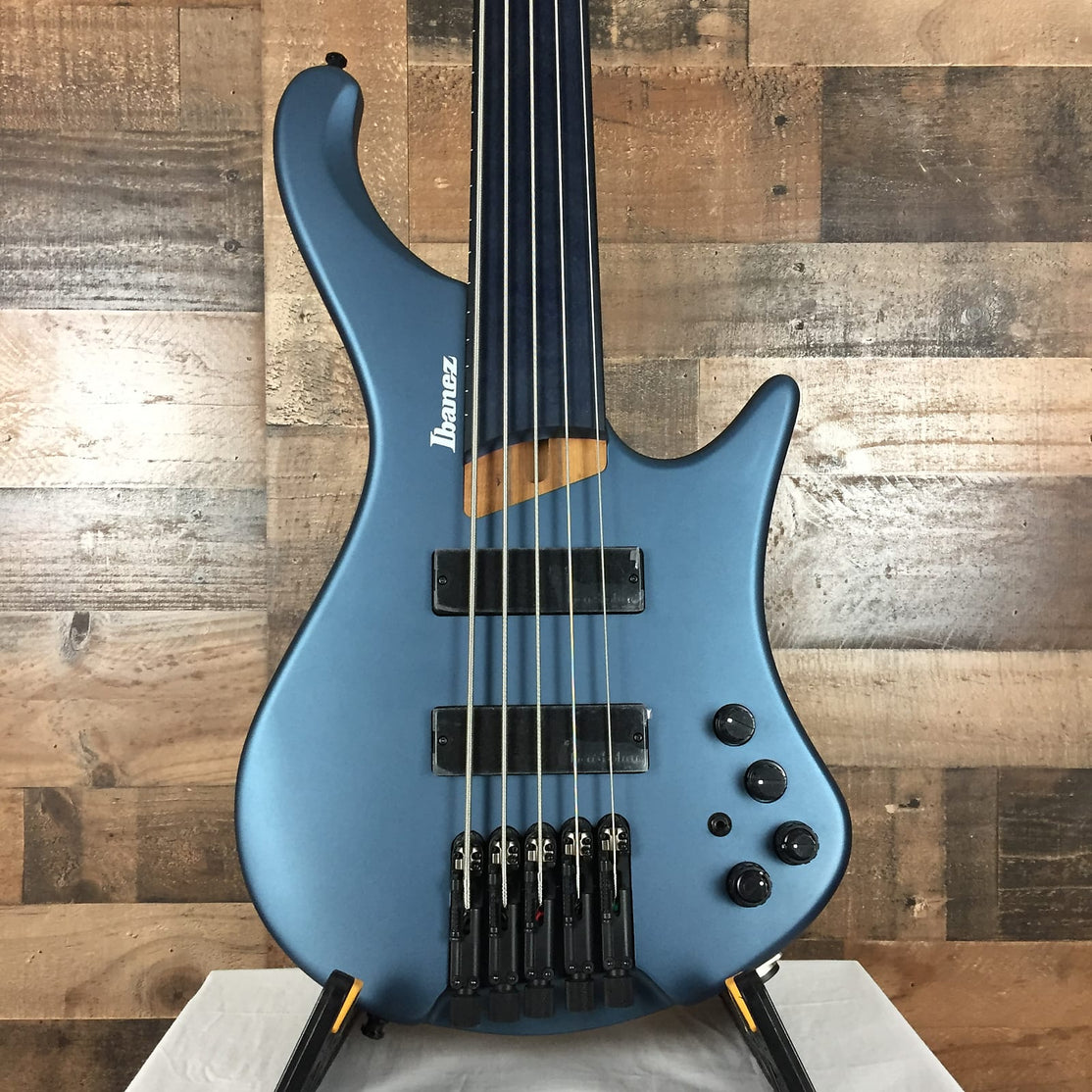 Đàn Guitar Bass 5-dây Ibanez Workshop EHB1005F w/Bag, Arctic Ocean Matte-Mai Nguyên Music