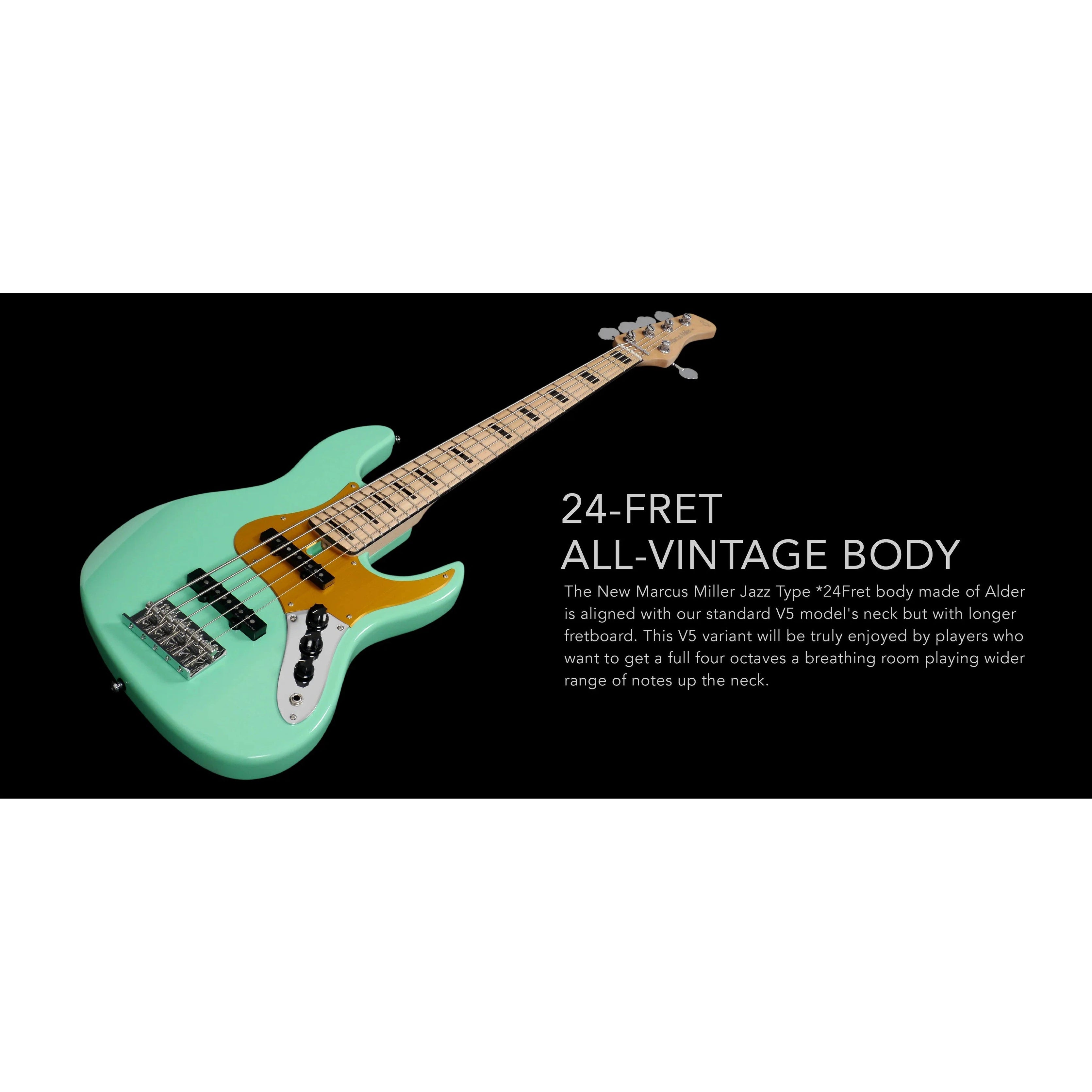 Đàn Guitar Bass 5-dây Sire Marcus Miller V5 24 Fret-Mai Nguyên Music