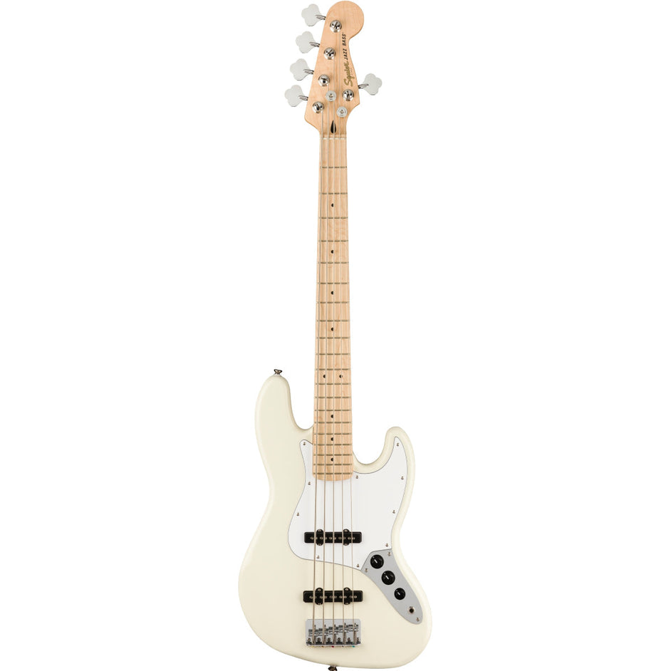 Đàn Guitar Bass 5-dây Squier Affinity Series Jazz Bass V, Maple FB, Olympic White-Mai Nguyên Music