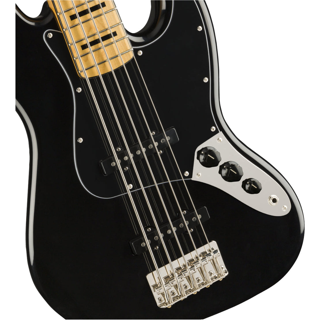Đàn Guitar Bass 5-dây Squier Classic Vibe 70s Jazz Bass V, Maple FB, Black-Mai Nguyên Music