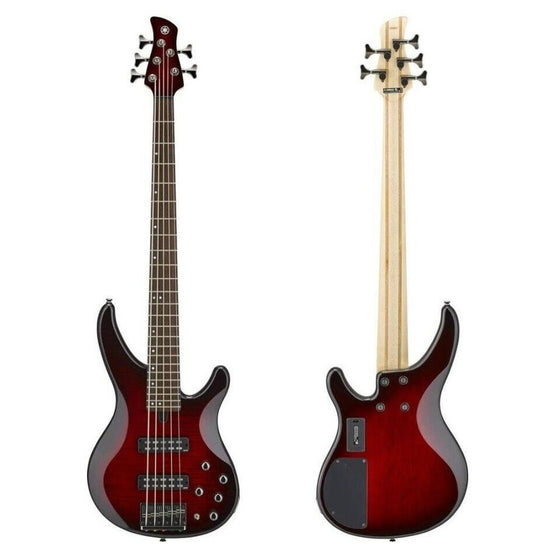 Đàn Guitar Bass 5-dây Yamaha TRBX605FM, Dark Red Burst-Mai Nguyên Music