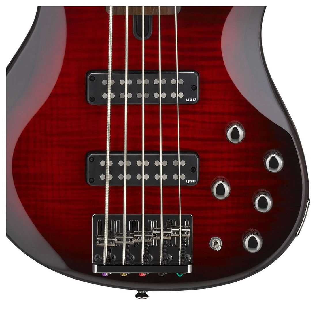 Đàn Guitar Bass 5-dây Yamaha TRBX605FM, Dark Red Burst-Mai Nguyên Music