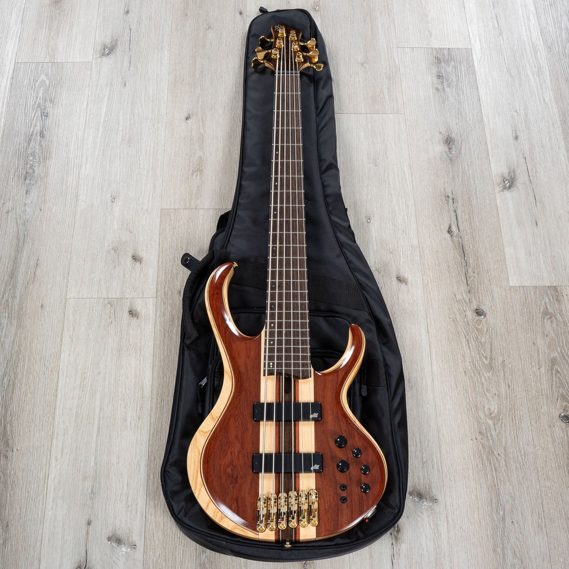 Đàn Guitar Bass 6-dây Ibanez BTB Premium BTB1836 w/Bag, Natural Shadow Low Gloss-Mai Nguyên Music