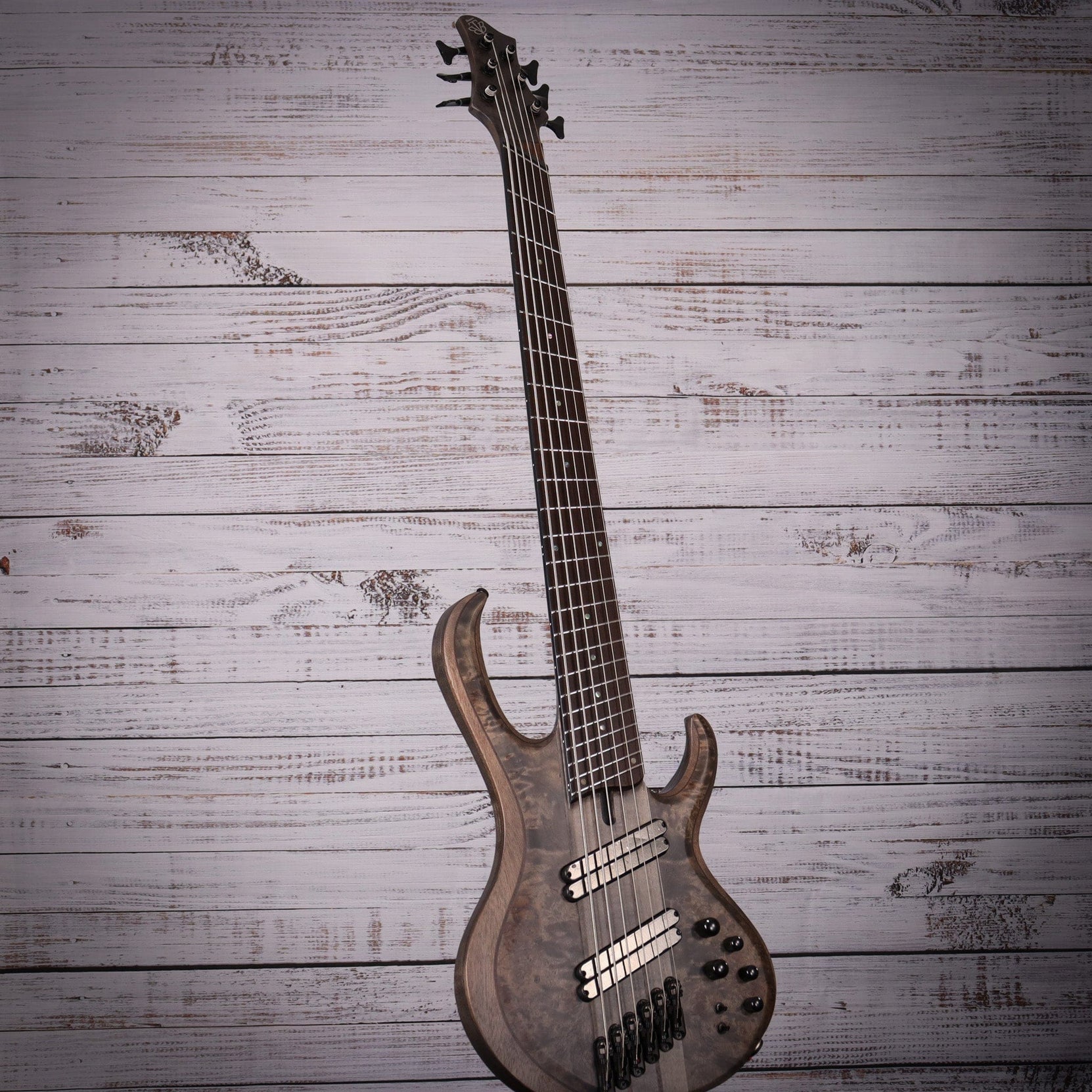 Đàn Guitar Bass 6-dây Ibanez BTB Workshop BTB806MS w/Case, Transparent Gray Flat-Mai Nguyên Music