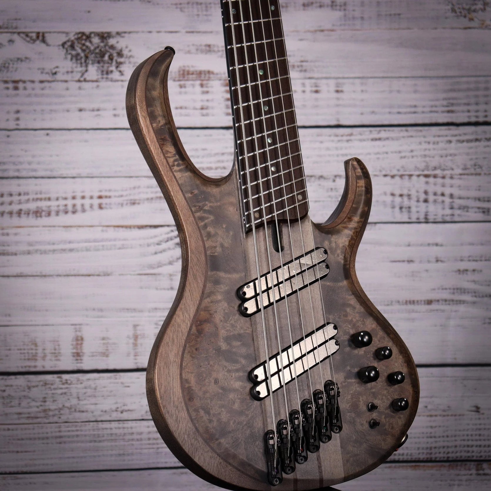 Đàn Guitar Bass 6-dây Ibanez BTB Workshop BTB806MS w/Case, Transparent Gray Flat-Mai Nguyên Music