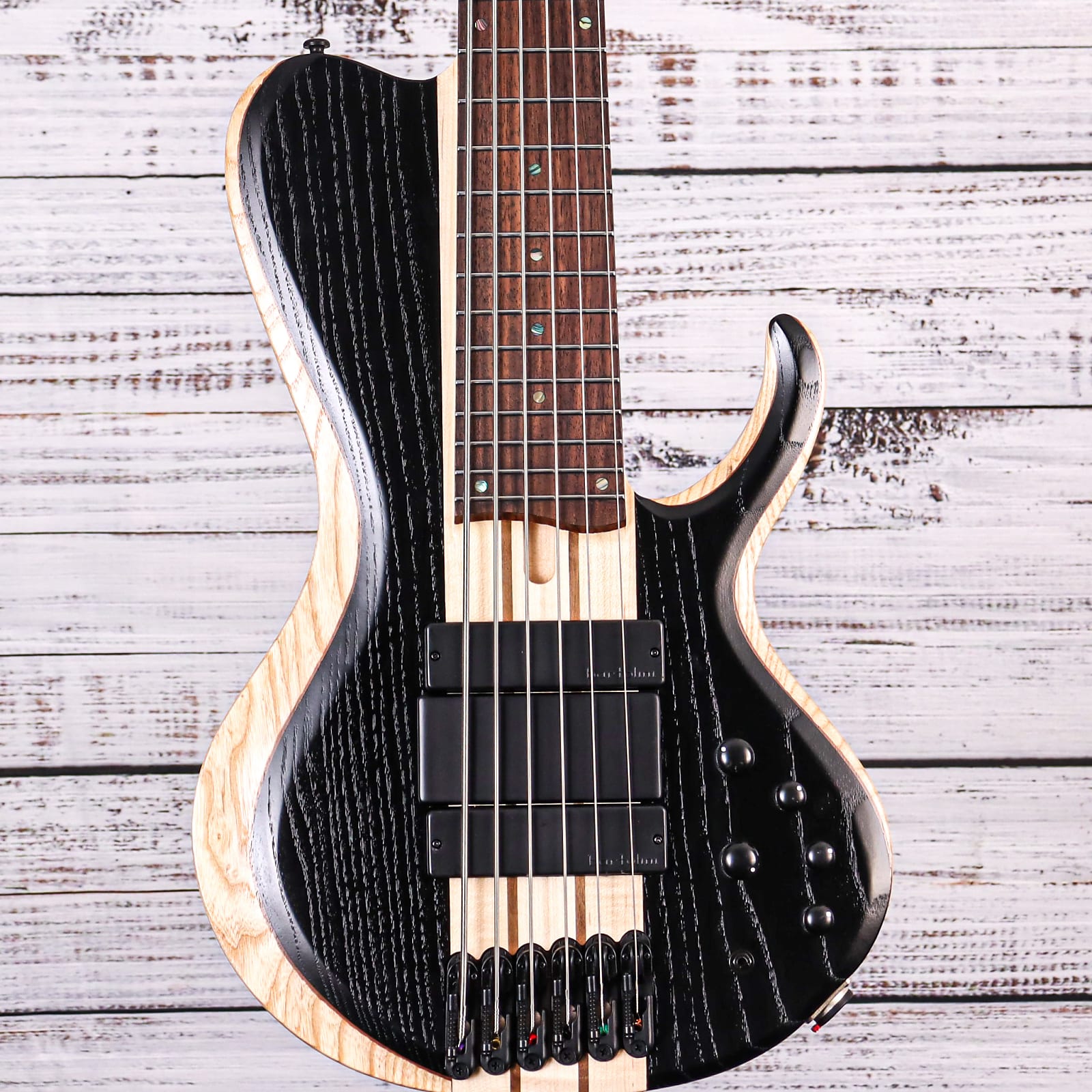 Đàn Guitar Bass 6-dây Ibanez BTB Workshop BTB866SC, Weathered Black Low Gloss-Mai Nguyên Music