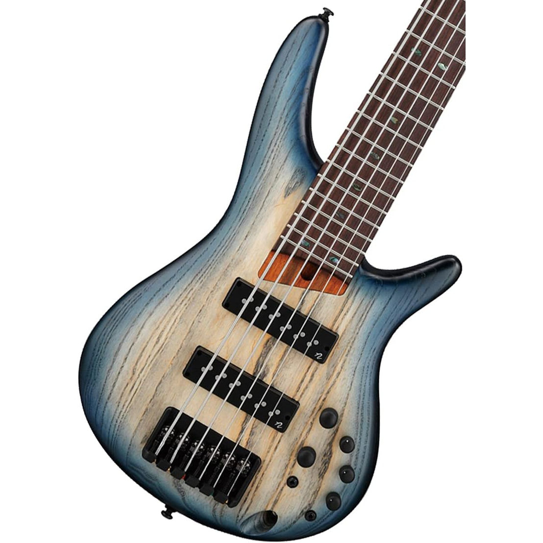Đàn Guitar Bass 6-dây Ibanez SR Standard SR606E, Cosmic Blue Starburst Flat-Mai Nguyên Music