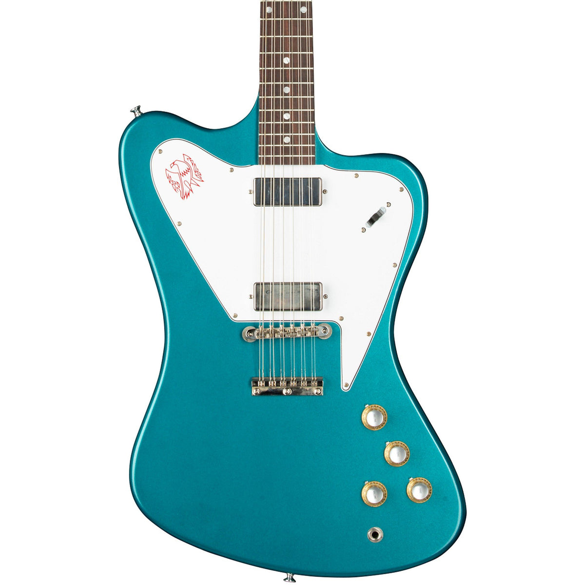 Đàn Guitar Điện 12-dây Gibson Historic Collection Custom 1965 Non-Reverse Firebird V 12-string Reissue - Aqua Mist VOS-Mai Nguyên Music