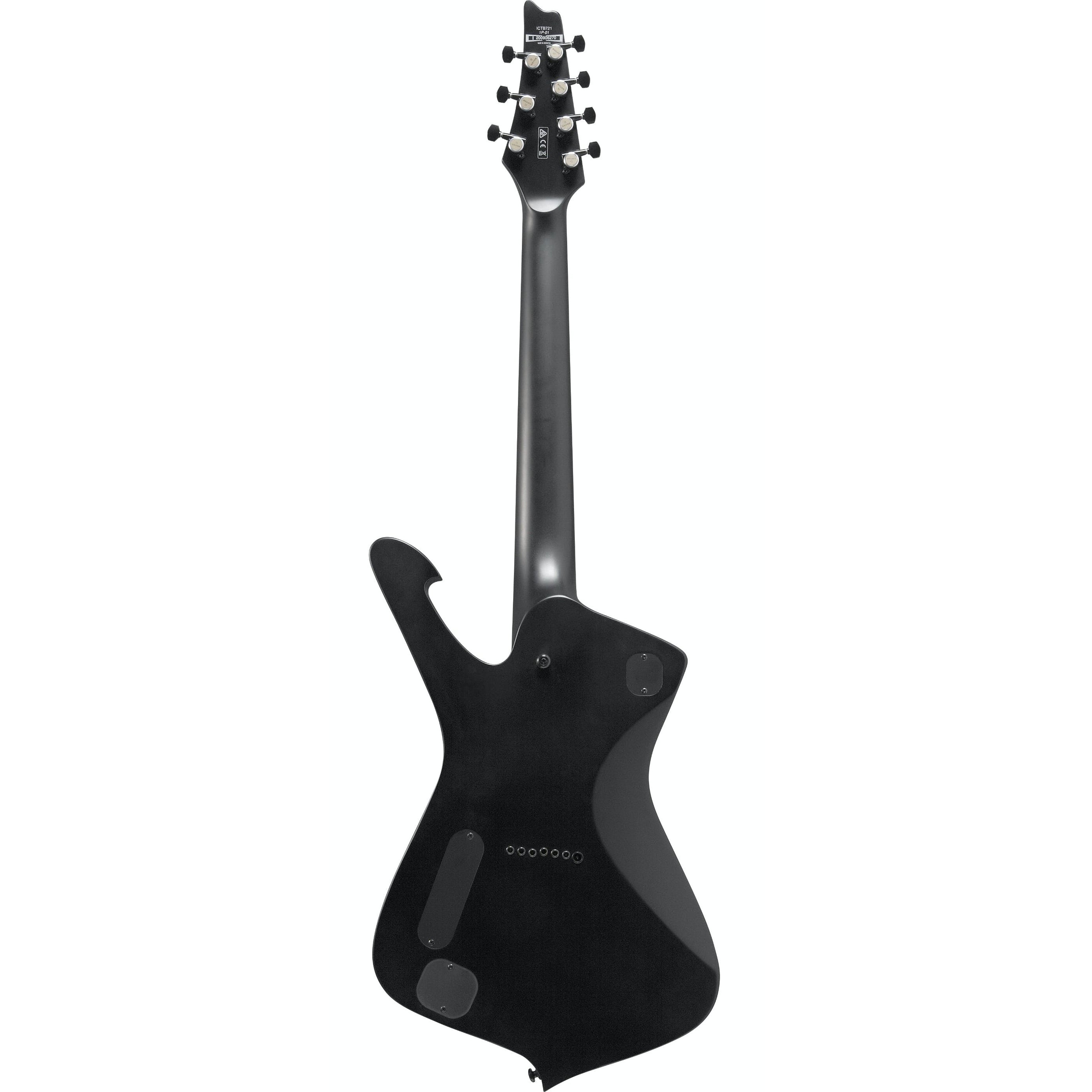 Đàn Guitar Điện 7-dây Ibanez Iceman IronLabel ICTB721 w/Bag, Black Flat-Mai Nguyên Music