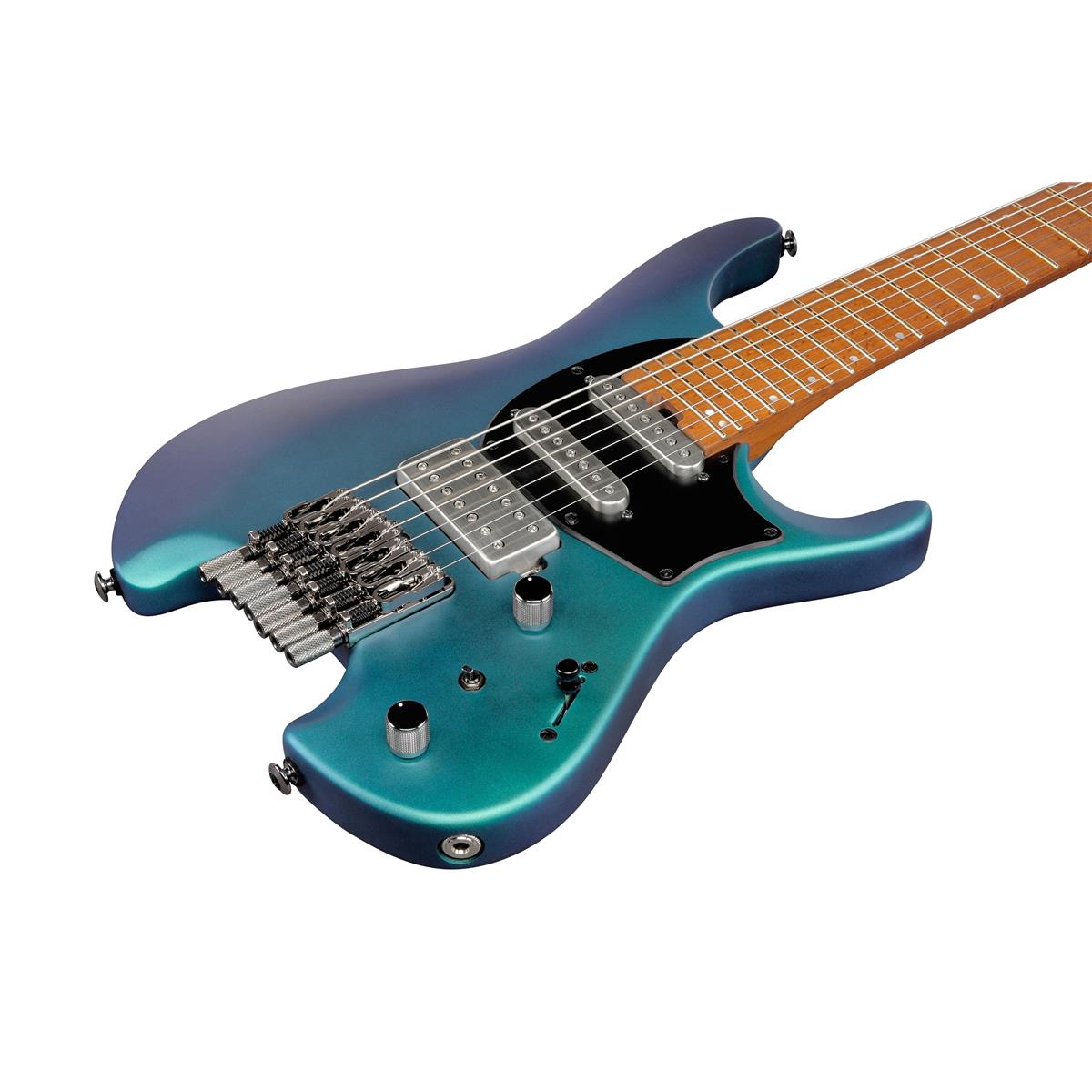 Đàn Guitar Điện 7-dây Ibanez Standard Q547-BMM Headless w/Bag, Blue Chameleon Metallic Matte-Mai Nguyên Music