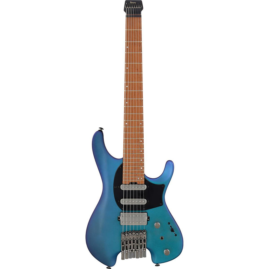 Đàn Guitar Điện 7-dây Ibanez Standard Q547-BMM Headless w/Bag, Blue Chameleon Metallic Matte-Mai Nguyên Music