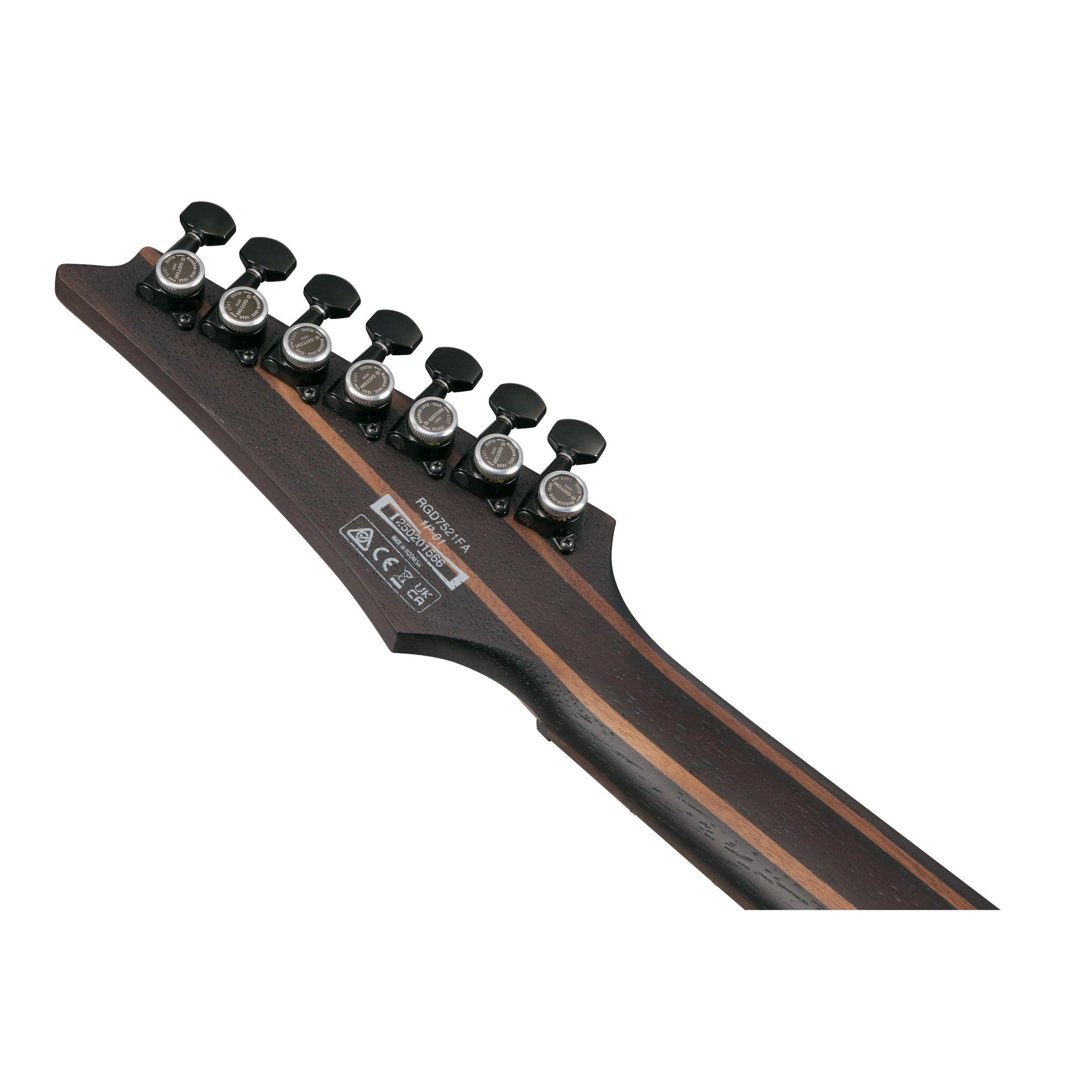 Đàn Guitar Điện 7-dây Ibanez Standard RGD721FA - Stained Wine Red Burst Flat-Mai Nguyên Music