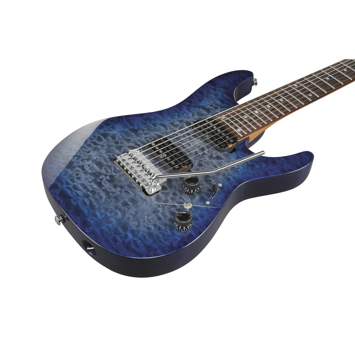 Đàn Guitar Điện 7-dây Premium Ibanez AZ427P2QM - Twilight Blue Burst-Mai Nguyên Music