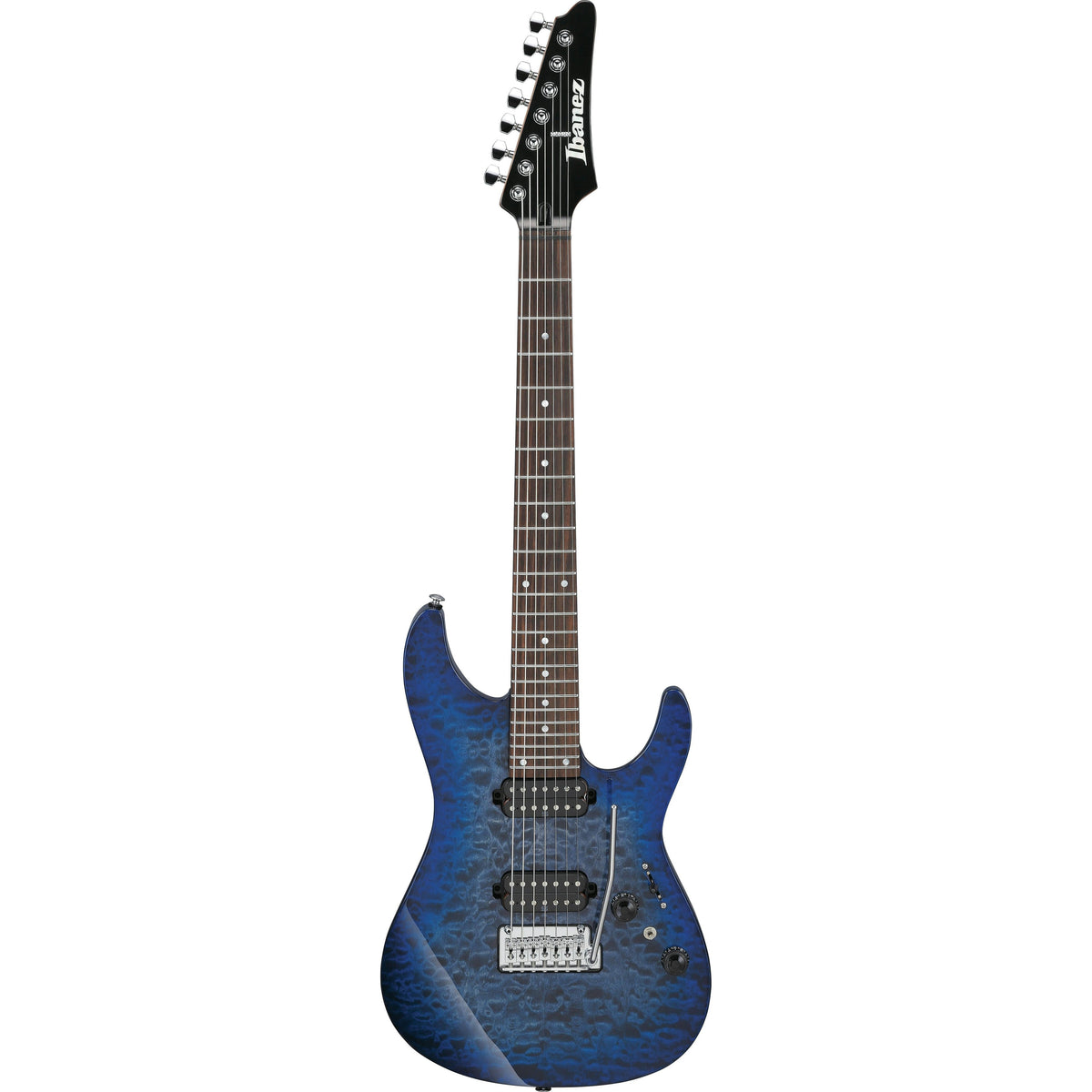 Đàn Guitar Điện 7-dây Premium Ibanez AZ427P2QM - Twilight Blue Burst-Mai Nguyên Music