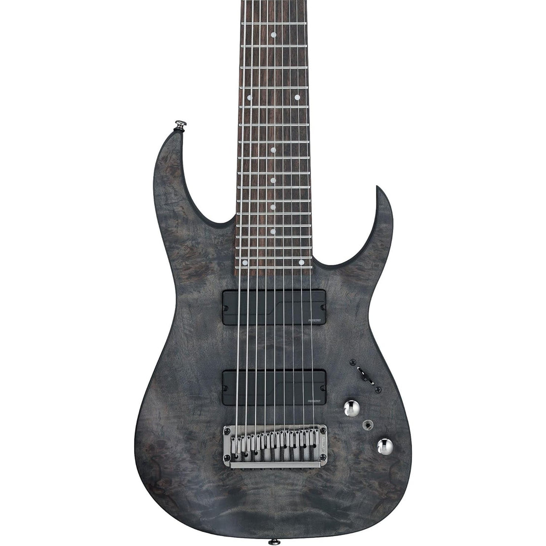 Đàn Guitar Điện 9-dây Ibanez Axe Design Lab RG9PB - Transparent Gray Flat-Mai Nguyên Music