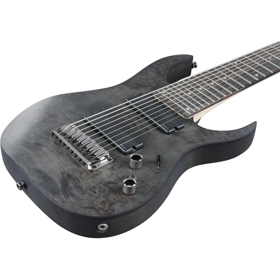 Đàn Guitar Điện 9-dây Ibanez Axe Design Lab RG9PB - Transparent Gray Flat-Mai Nguyên Music