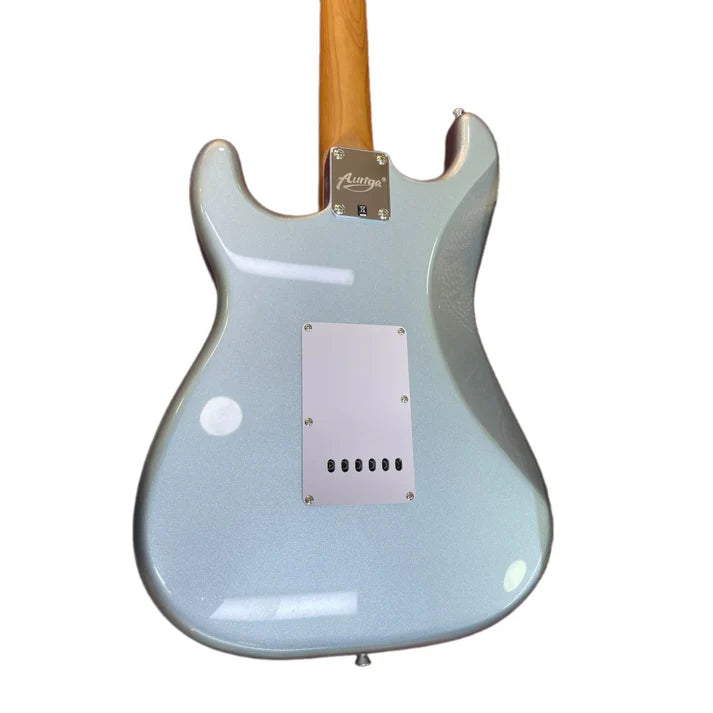 Đàn Guitar Điện Auriga A-220 Stratocaster HSS, Maple Fingerboard, MBL - Silver-Mai Nguyên Music