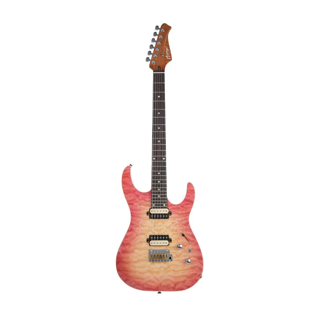 Đàn Guitar Điện Auriga AM-540 HH, Rosewood Fingerboard, PB - Peach Burst-Mai Nguyên Music
