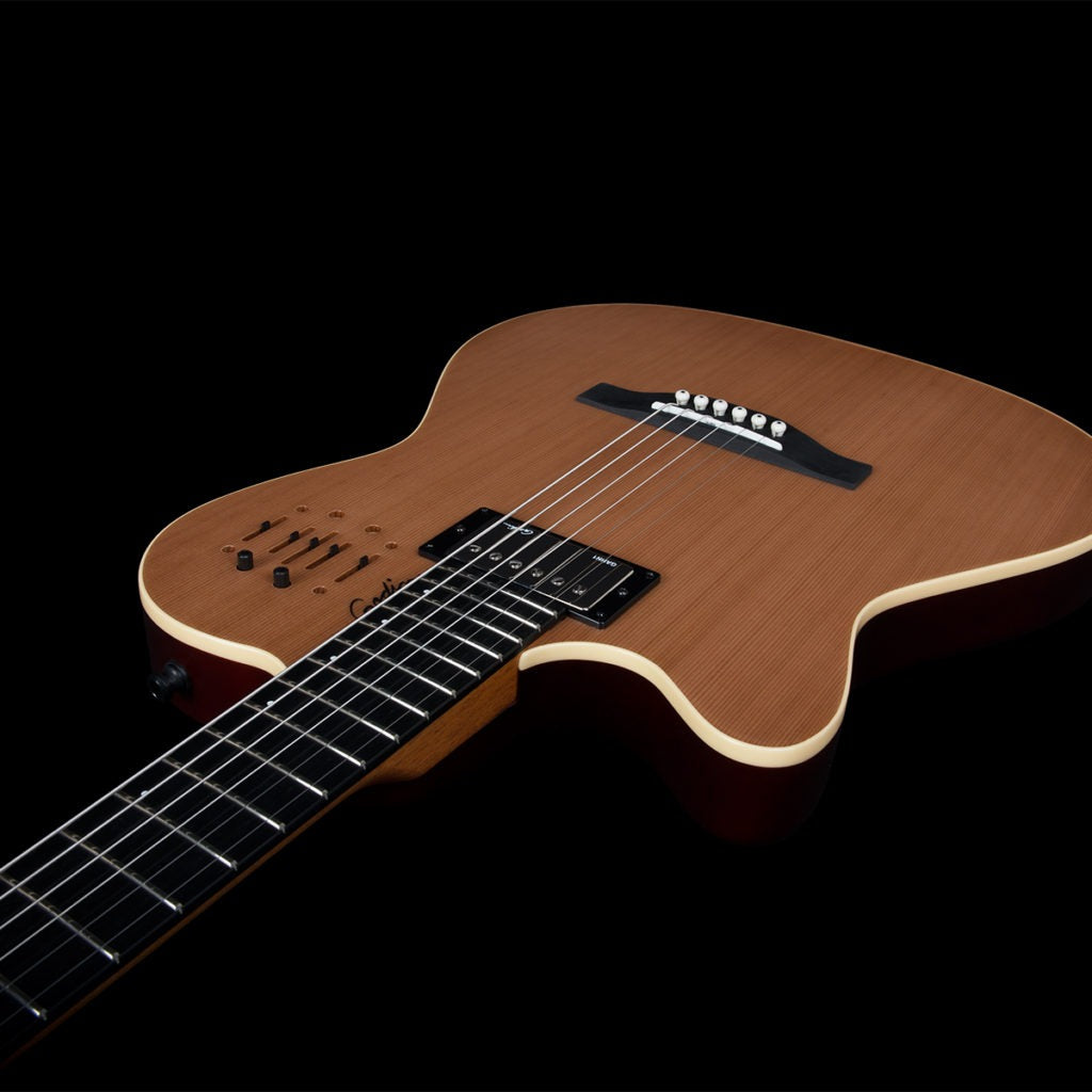 Đàn Guitar Điện Baritone Silent Godin A6 ULTRA Natural SG Left-Handed-Mai Nguyên Music