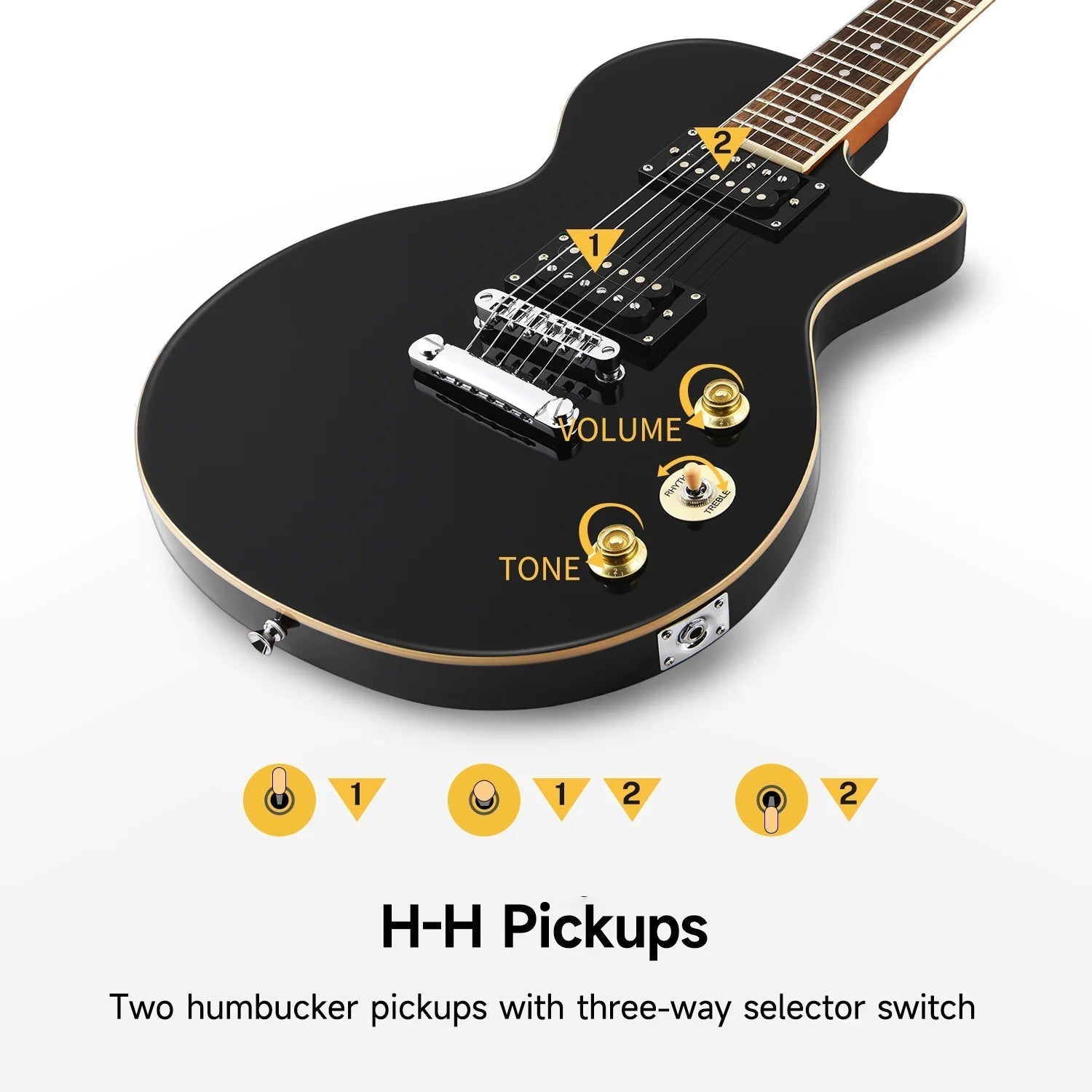 Đàn Guitar Điện Donner DLP-124-Mai Nguyên Music