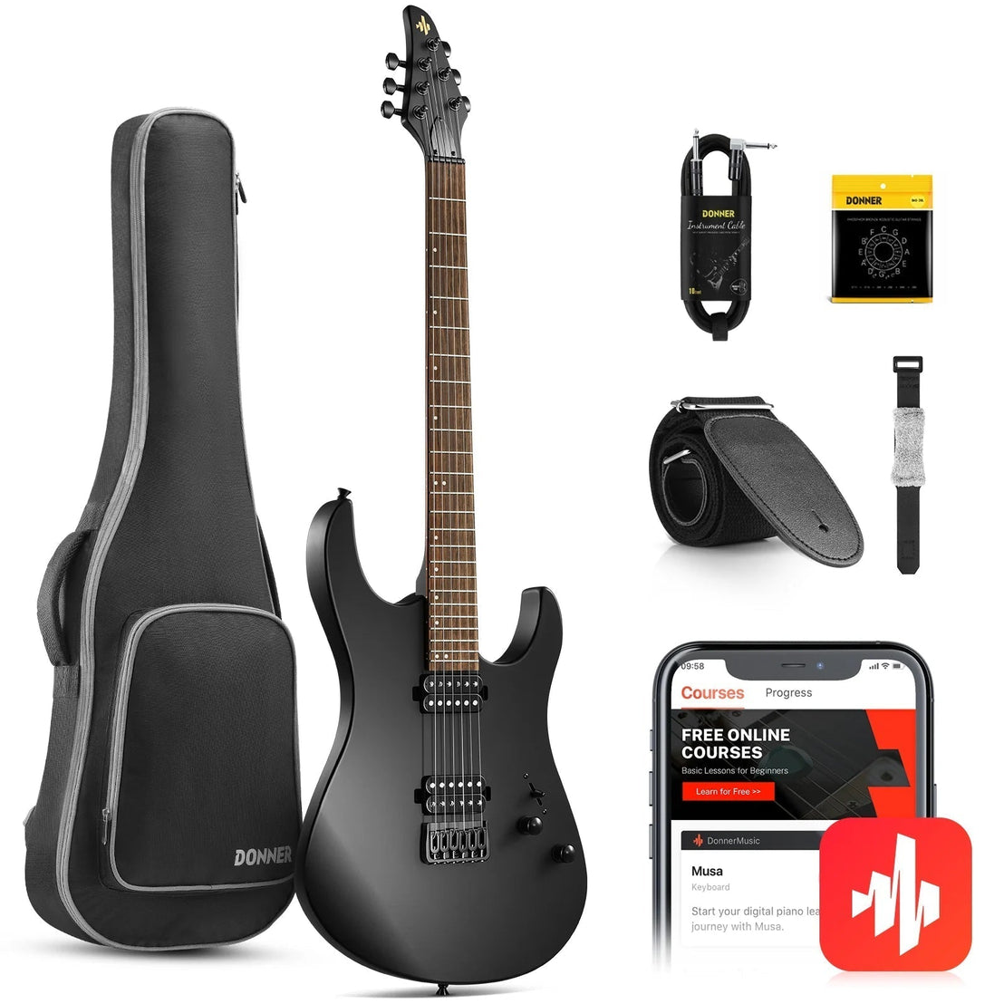 Đàn Guitar Điện Donner DMT-100-Mai Nguyên Music