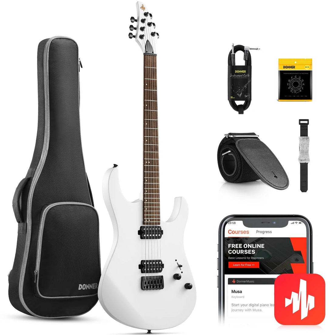 Đàn Guitar Điện Donner DMT-100-Mai Nguyên Music