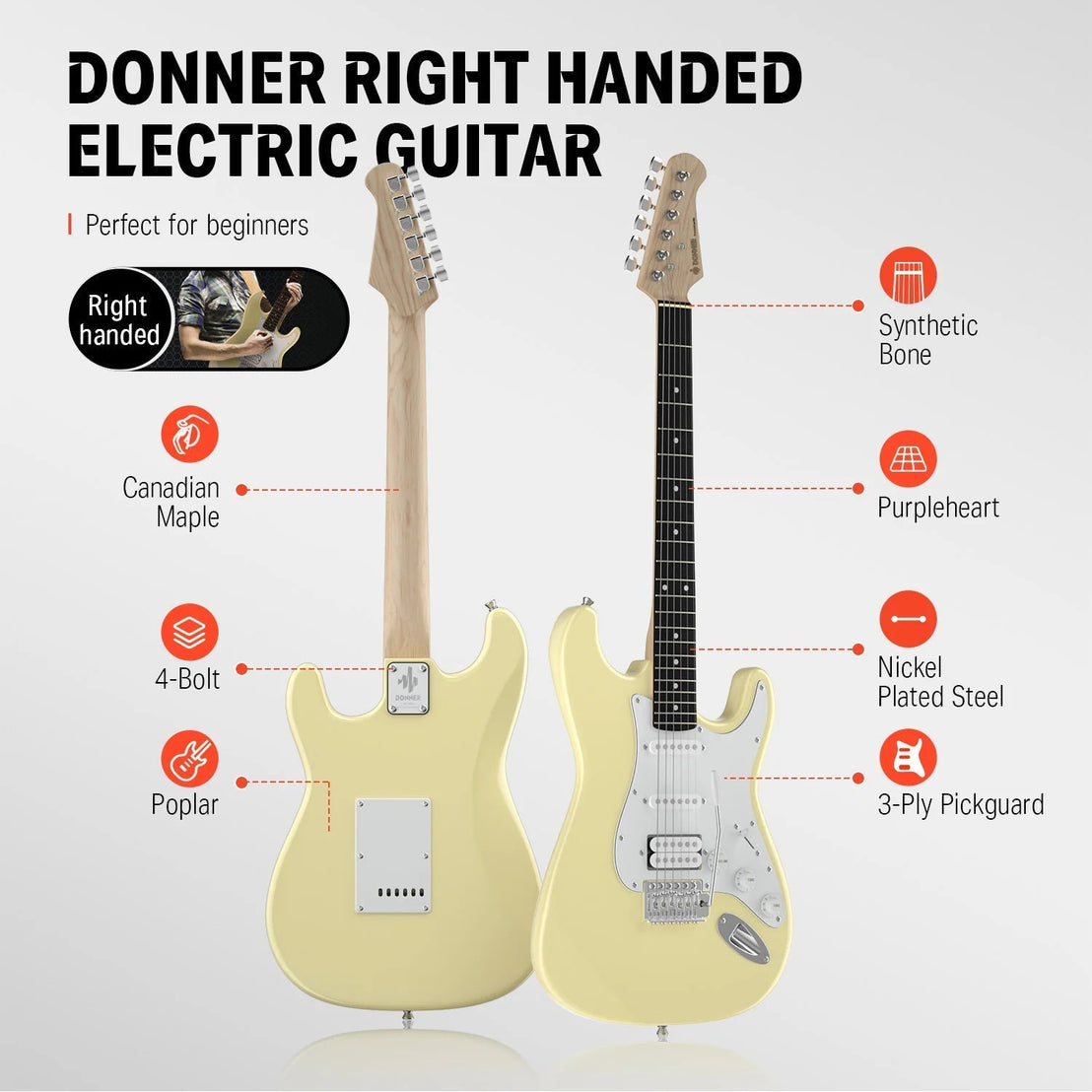 Đàn Guitar Điện Donner DST-100 - Combo-Mai Nguyên Music