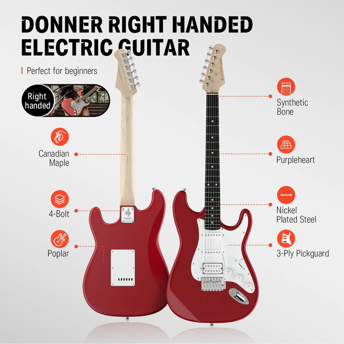 Đàn Guitar Điện Donner DST-100 - Combo-Mai Nguyên Music