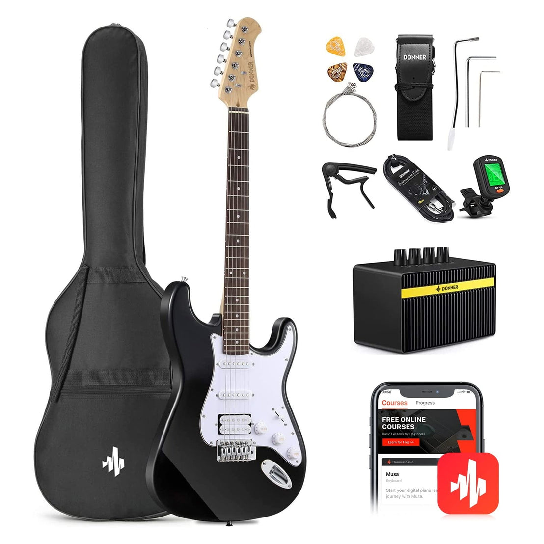 Đàn Guitar Điện Donner DST-100 - Combo-Mai Nguyên Music