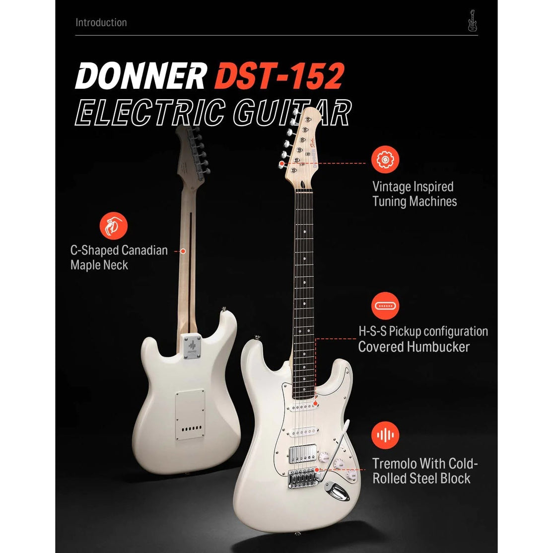 Đàn Guitar Điện Donner DST-152 Combo-Mai Nguyên Music