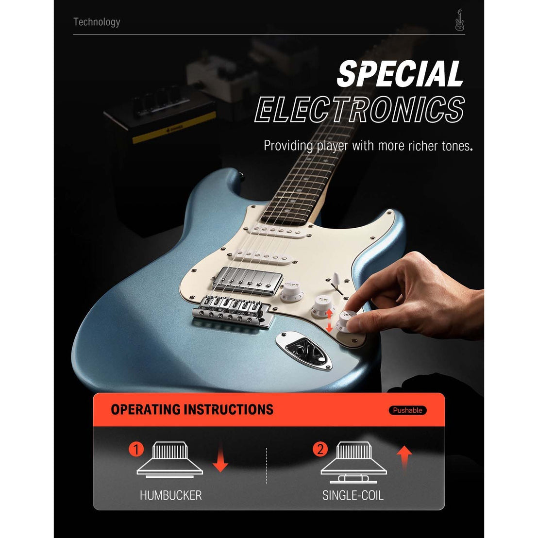 Đàn Guitar Điện Donner DST-152 Combo-Mai Nguyên Music