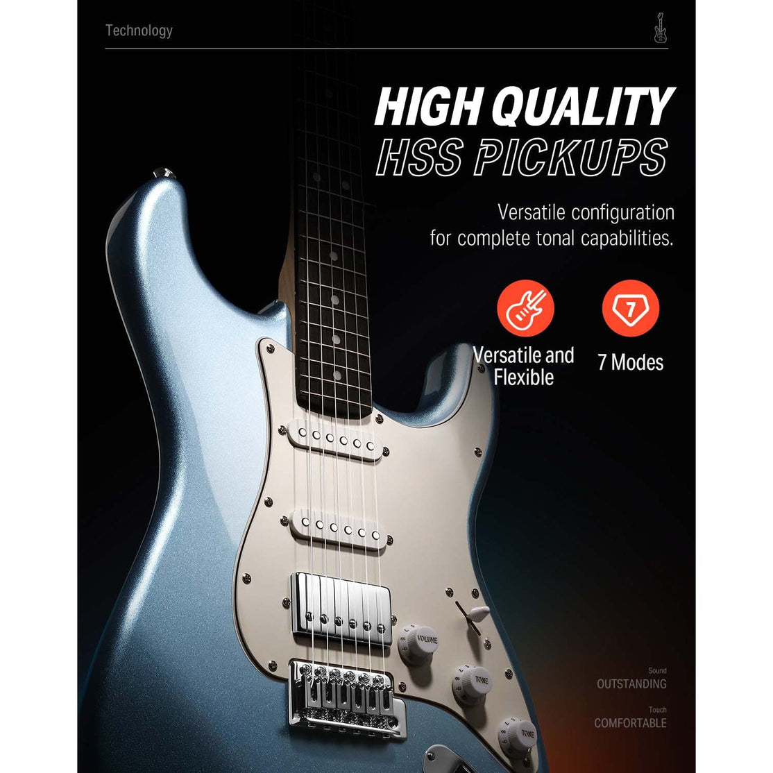 Đàn Guitar Điện Donner DST-152 Combo-Mai Nguyên Music