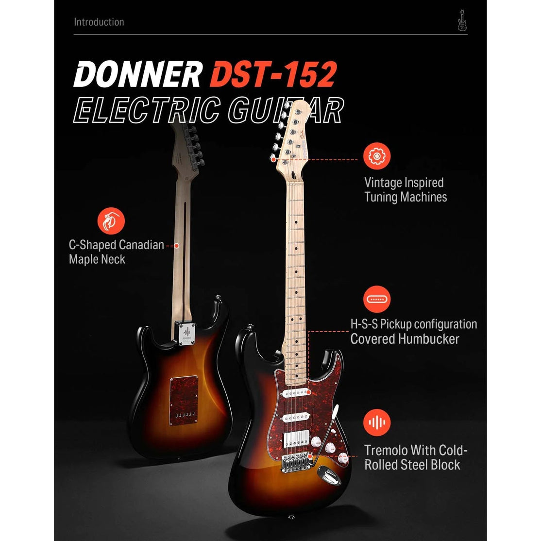 Đàn Guitar Điện Donner DST-152 Combo-Mai Nguyên Music