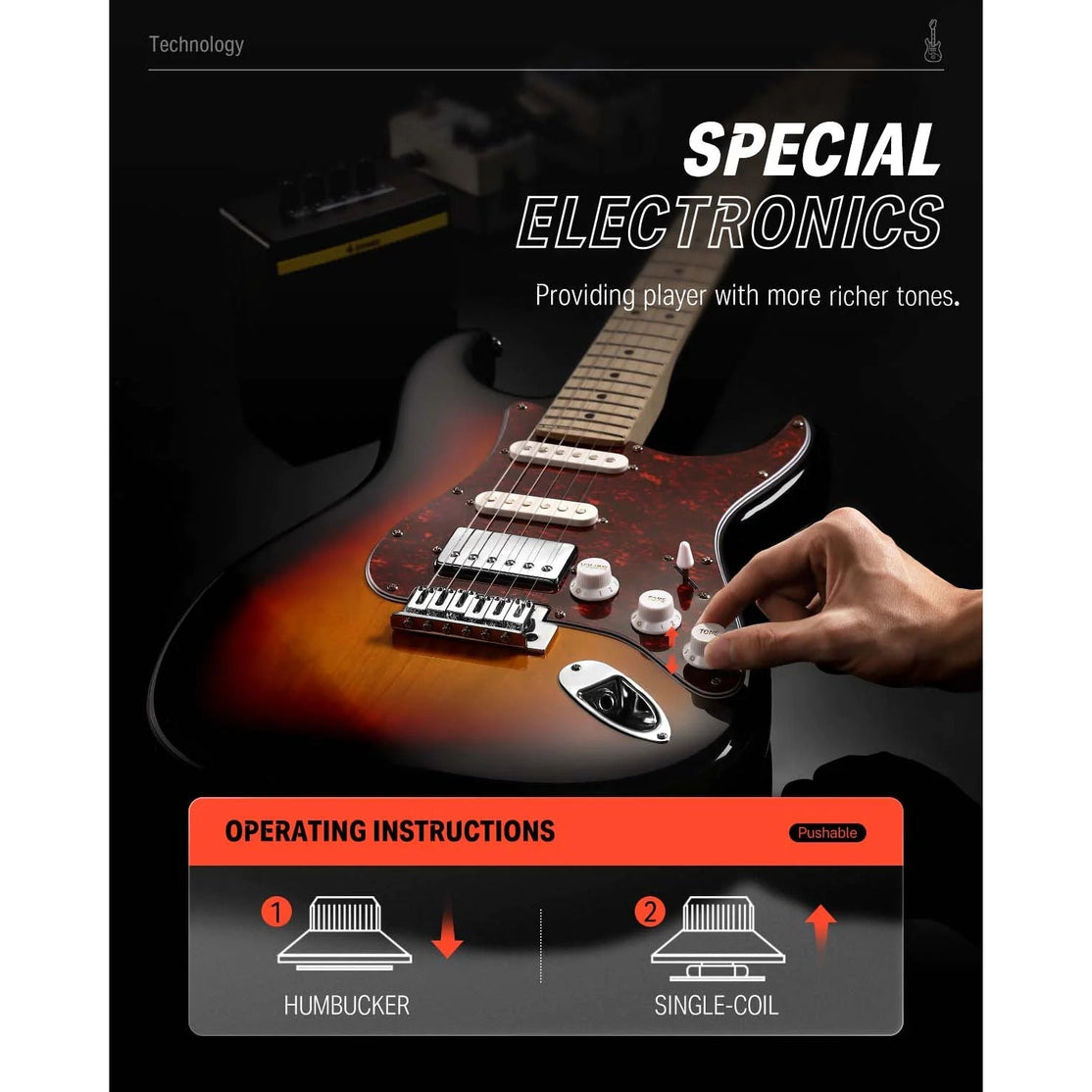 Đàn Guitar Điện Donner DST-152 Combo-Mai Nguyên Music