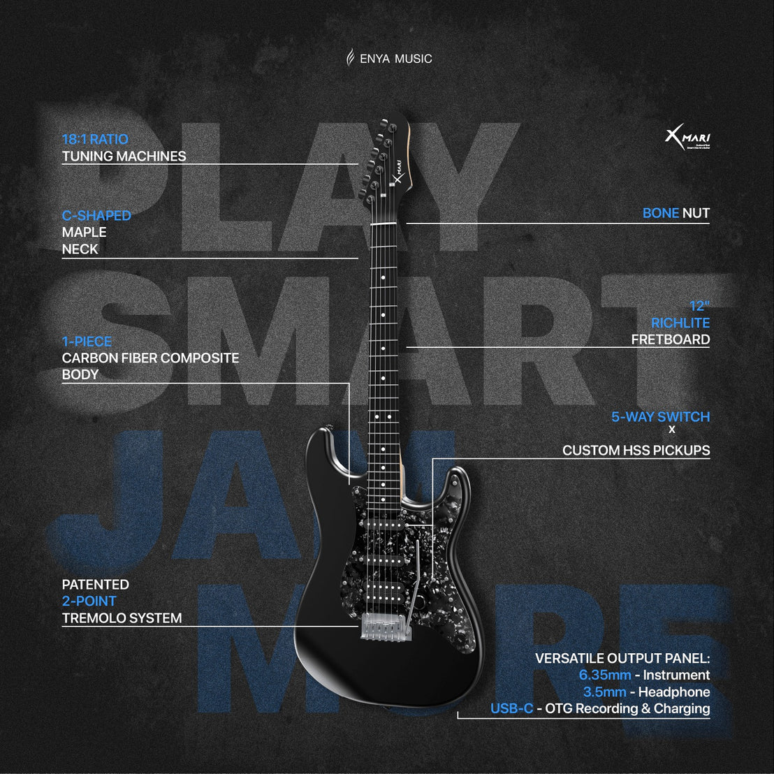 Đàn Guitar Điện Enya Amari E-SP1-Mai Nguyên Music
